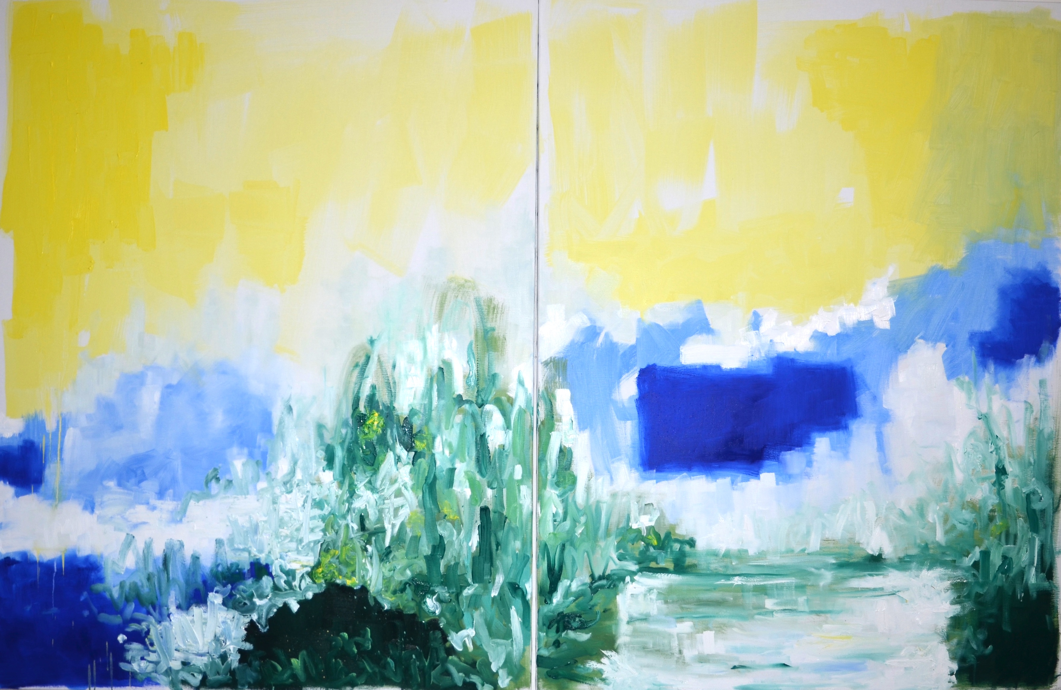 Riad, 
Huile sur toile, 
116 cm x 178 cm, 
Collection particulière, 2025
Paul de Chatelperron